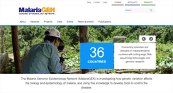 Desktop Screenshot of malariagen.net